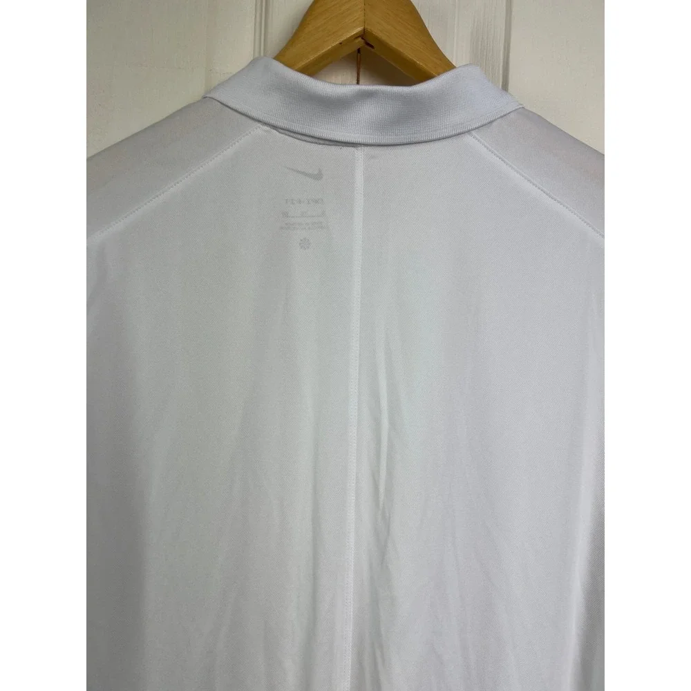 Nike Golf Polo Mens XL Dri-Fit Short Sleeve Athletic Shirt DH0822-100 White B17‎